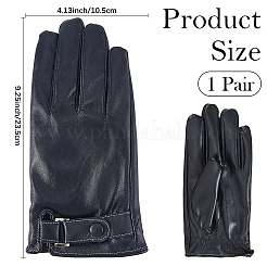 PU Leather Warm Gloves for Men&nbsp;AJEW-CL0003-31A