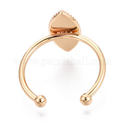Brass Cuff Ring Findings&nbsp;KK-N276-03E-G