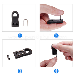 Plastic Zipper Pull Charms&nbsp;FIND-PH0015-73