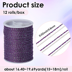 12 Rolls Polyester Sewing Thread&nbsp;OCOR-WH20074-04A