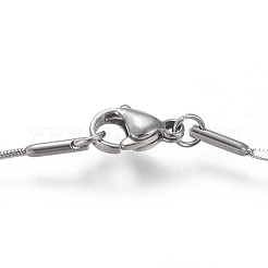 Non-Tarnish 304 Stainless Steel Snake Chain Necklaces&nbsp;NJEW-I238-09P
