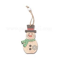 Christmas Wood Pendant Decorations&nbsp;HJEW-K038-01A
