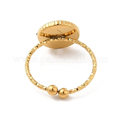 Ion Plating(IP) 304 Stainless Steel Open Cuff Ring Component&nbsp;X-STAS-E180-11G