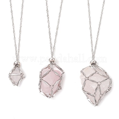 3Pcs 3 Sizes 304 Stainless Steel Macrame Pouch Empty Stone Holder Necklace Making&nbsp;NJEW-JN05239