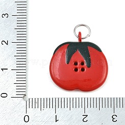 Button 304 Stainless Steel Enamel Pendants&nbsp;SA-CBAE390-01D