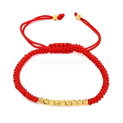 Polyester Cord Braided Bead Bracelets for Women&nbsp;BJEW-L698-01G-08