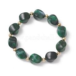 Acrylic Imitation Gemstone Beads Stretch Bracelets for Women&nbsp;BJEW-JB13236-03