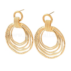 304 Stainless Steel Stud Dangle Earrings&nbsp;SA-G001-01G