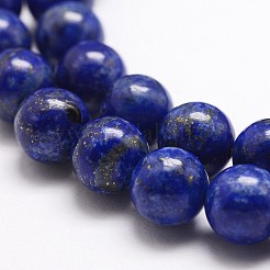 Natural Lapis Lazuli Bead Strands&nbsp;G-G953-01-10mm