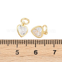 Brass with Cubic Zirconia Pendants&nbsp;KK-A269-50G