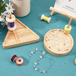 2 Styles Wooden Weaving Beading Loom Kit&nbsp;TOOL-NB0001-63