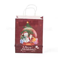 Christmas Theme Kraft Paper Bags&nbsp;ABAG-H104-D05