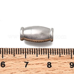 Barrel 304 Stainless Steel Magnetic Clasps&nbsp;STAS-D382-03A-P
