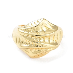 Brass Open Cuff Rings for Women&nbsp;RJEW-D016-05G
