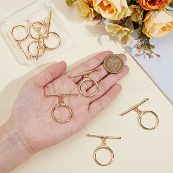 Brass Toggle Clasps&nbsp;KK-BBC0021-22C-G