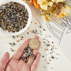 4500Pcs 15 Styles Brass Crimp Beads&nbsp;KK-PA0001-08