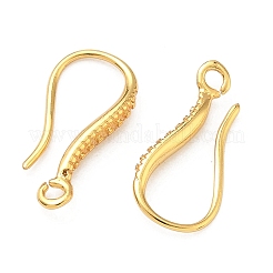 Brass Earring Hooks&nbsp;KK-H532-09G