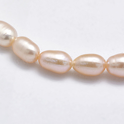 Natural Cultured Freshwater Pearl Beads Strands&nbsp;PEAR-F007-76-01