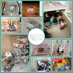 Transparent Acrylic Packaging Boxes with Flip Lid&nbsp;LS-CON-WH0110-36A