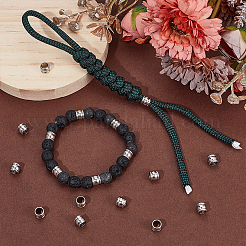 50Pcs 201 Stainless Steel European Beads&nbsp;FIND-UN0003-93