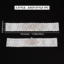 1 Set Lace Elastic Bridal Garters&nbsp;OCOR-GF0001-41