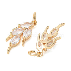 SHEGRACE Brass Clear Cubic Zirconia Pendants&nbsp;XGRQ3K635-545G