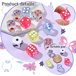 10Pcs Epoxy Resin Pendants&nbsp;CRES-YW0002-35
