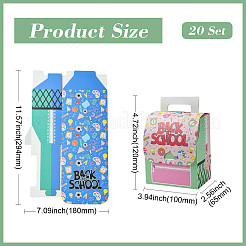 20Pcs 2 Colors Kraft Paper Cardboard Candy Storage Tote Boxes&nbsp;AJEW-CJ0001-59