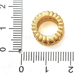 Brass Pave Cubic Zirconia Beads&nbsp;CU-CBA0A9C-13G-A