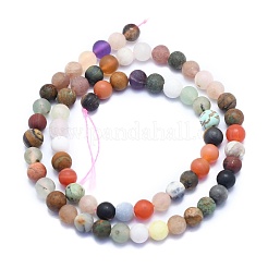 Natural Mixed Gemstone Beads Strands&nbsp;G-K310-H01-6mm