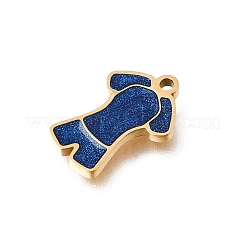 304 Stainless Steel Enamel Pendants&nbsp;STAS-E531-02G