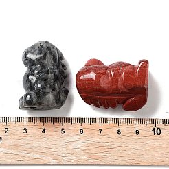 Natural & Synthetic Gemstone Carved Dinosaur Statues Ornament&nbsp;G-P525-13