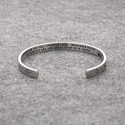 Tarnish Resistant 304 Stainless Steel Cuff Bangle&nbsp;WU8630-3