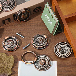 8Pcs Flower Zinc Alloy Cabinet Handles&nbsp;AJEW-FH0006-30B