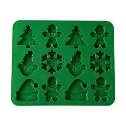 Christmas Rectangle Cake DIY Food Grade Silicone Mold&nbsp;DIY-K075-08