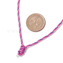 Adjustable Polyester & Spandex Cord Necklace Making&nbsp;NJEW-JN05362-02