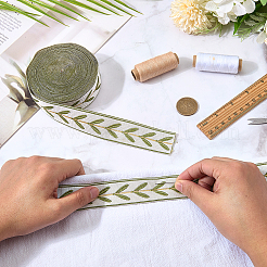 Vintage Jacquard Polyester Ribbon&nbsp;SRIB-CP0001-04A-01