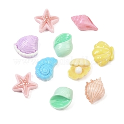 Ocean Theme Opaque Resin Cabochons&nbsp;RESI-Z048-01