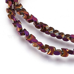 Electroplate Non-magnetic Synthetic Hematite Bead Strands&nbsp;G-I208-20-F