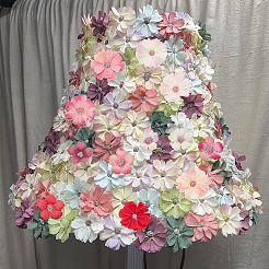 120Pcs 12 Colors Silk Cloth Flower&nbsp;DIY-WR0003-94