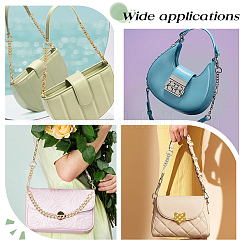 4Pcs 4 Colors Alloy Curb Chain Purse Strap Extenders&nbsp;FIND-WR0008-85