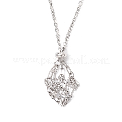 304 Stainless Steel Macrame Pouch Necklace Making for Gemstone Nuggets&nbsp;NJEW-JN05522-02