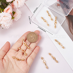 10 Sets Brass Hook and S-Hook Clasps&nbsp;KK-BBC0005-60