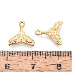 304 Stainless Steel Mermaid Tail Charms&nbsp;X-STAS-T072-52G