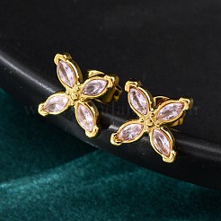 304 Stainless Steel Stud Earrings&nbsp;X-EJEW-C135-01G-04
