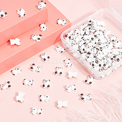 100Pcs 2 Style Opaque Resin Cabochons&nbsp;CRES-OC0001-07