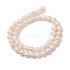 Natural Cultured Freshwater Pearl Beads Strands&nbsp;PA-CBABE82-06B