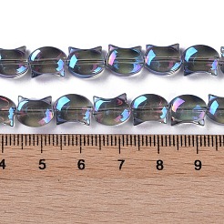 Electroplate Glass Beads Strands&nbsp;X-EGLA-Q128-06A-FR02