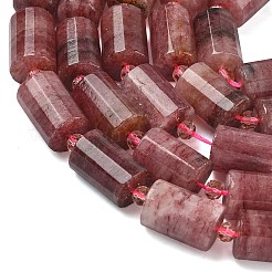 Natural Strawberry Quartz Beads Strands&nbsp;G-G453-E11-10x14mm