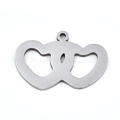 Non-Tarnish Valentine's Day 201 Stainless Steel Charms&nbsp;LS-STAS-S081-078
